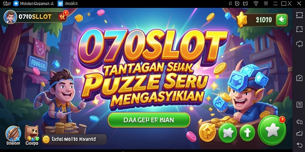 Tampilan gameplay seru dari 070SLOT dengan tantangan puzzle.