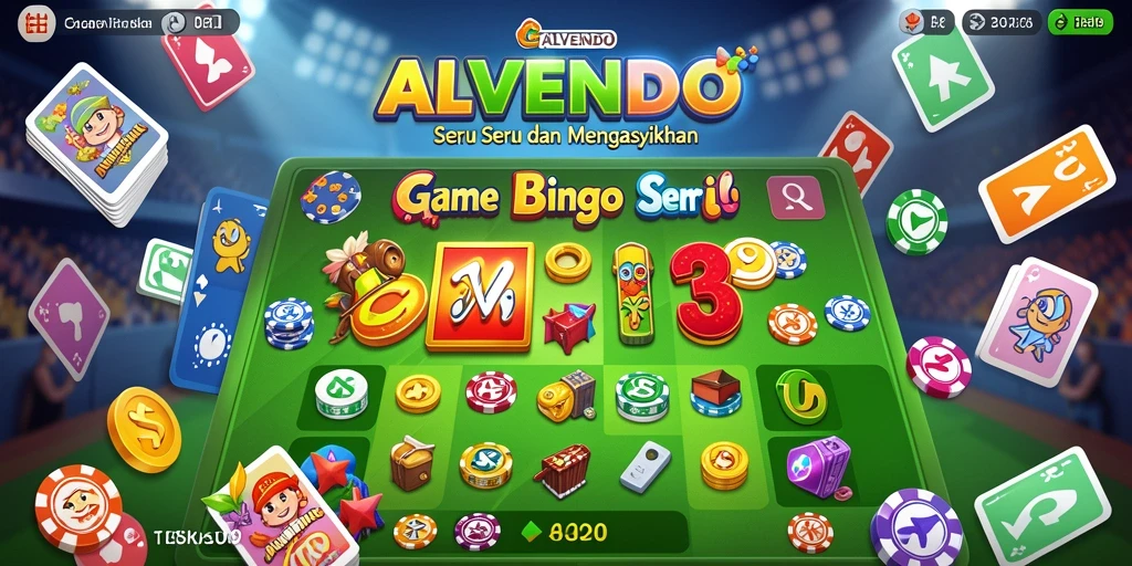 Tampilan gameplay ALVENDO yang menarik dengan suasana Bingo yang seru.