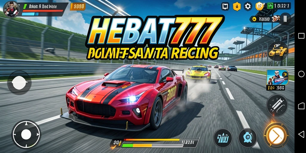 Gameplay HEBAT777 menampilkan balapan mendebarkan di lintasan yang beragam.