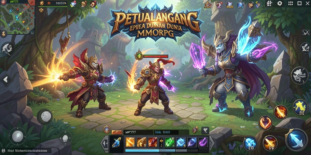 Gameplay seru dalam HP777 dengan aksi pertarungan yang mendebarkan.