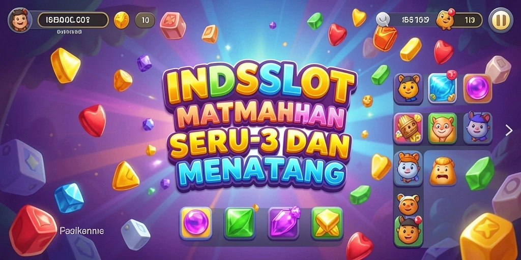 Tangkapan layar gameplay <strong>INDSLOT</strong> yang menampilkan tantangan menarik Match-3.