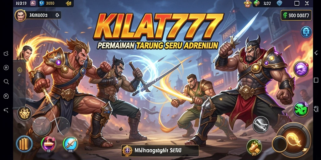Tangkapan layar menampilkan pertarungan mendebarkan di KILAT777.
