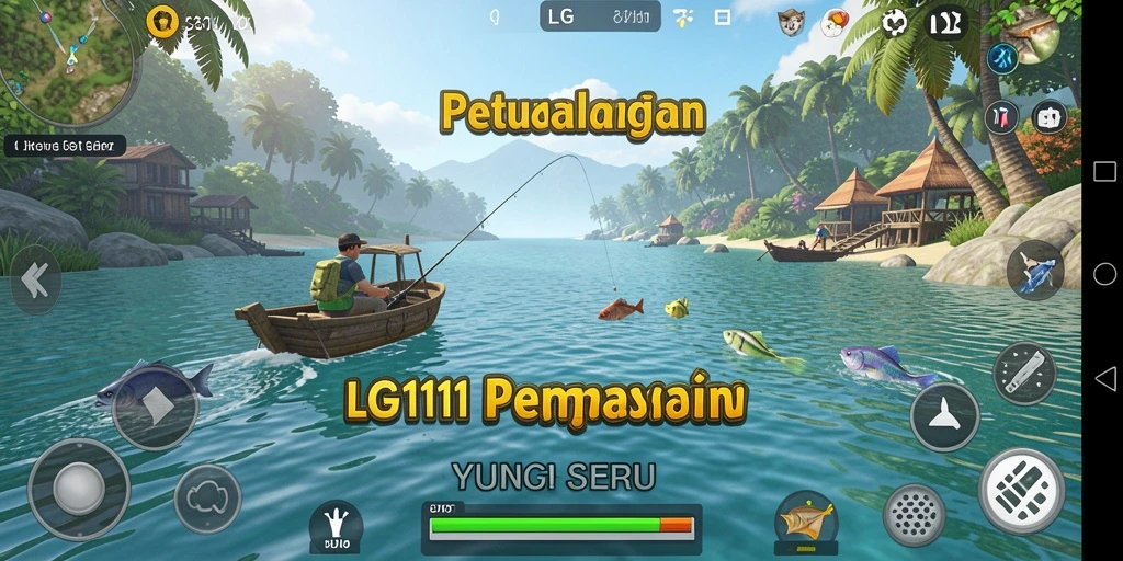 Tangkapan layar menunjukkan gameplay menakjubkan di <strong>LG111</strong> saat menangkap ikan.