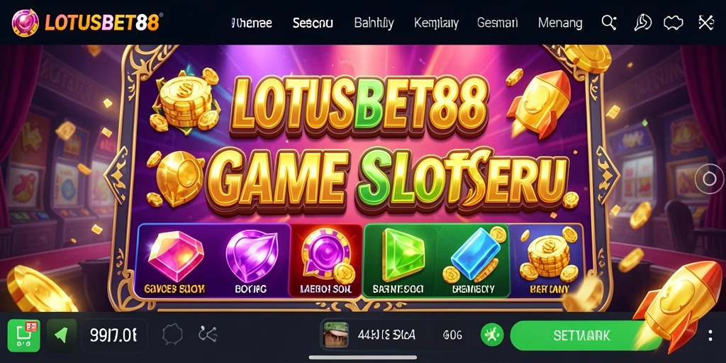 Tampilan gameplay menarik dari LOTUSBET88 yang penuh dengan warna dan efek visual.