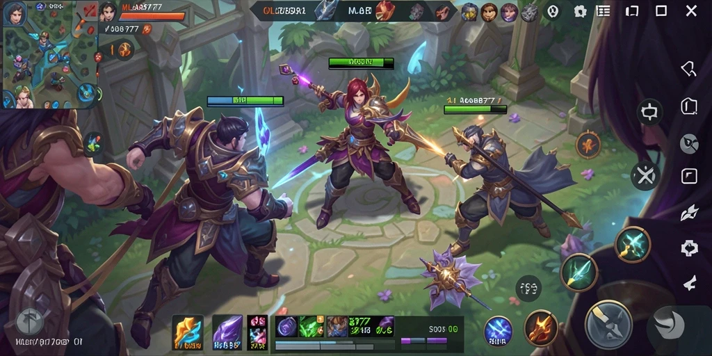 Tampilan gameplay seru dan menarik dari MLBB777