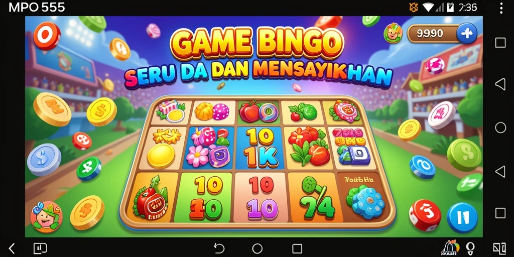 Tampilan grafis menggembirakan saat bermain Bingo di MPO555.