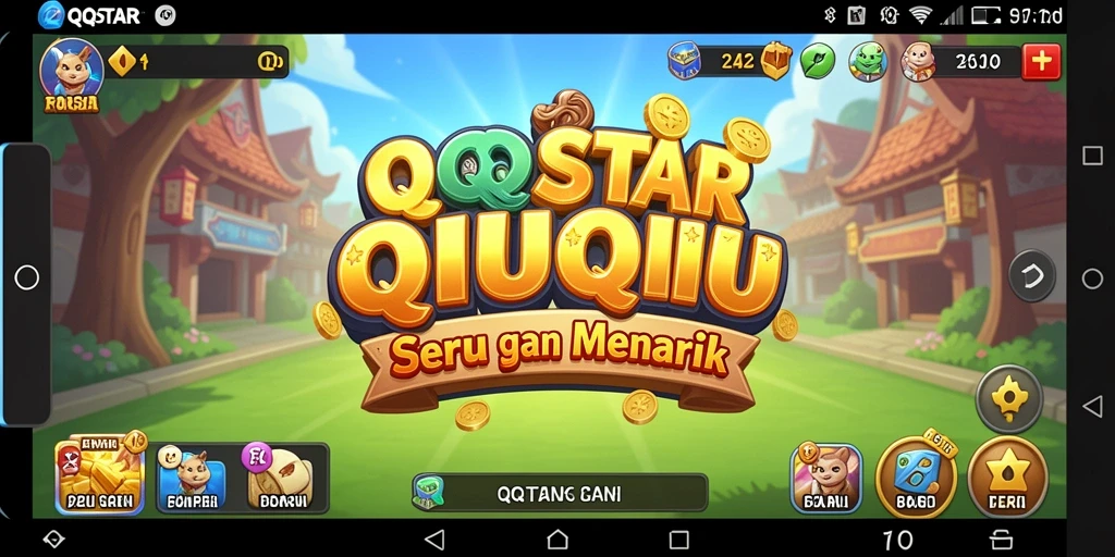 Screenshot gameplay QiuQiu yang menarik dan seru.