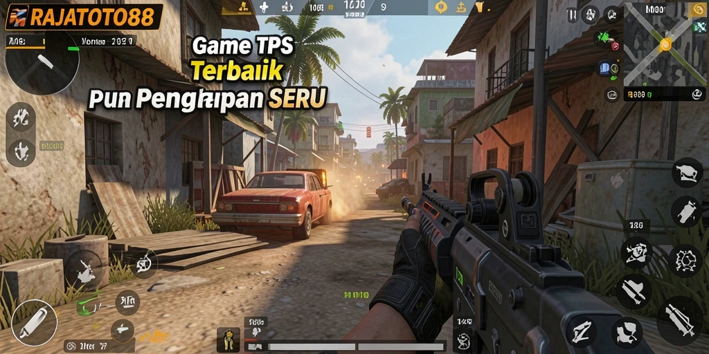 Tampilan aksi seru dalam game TPS RAJATOTO88