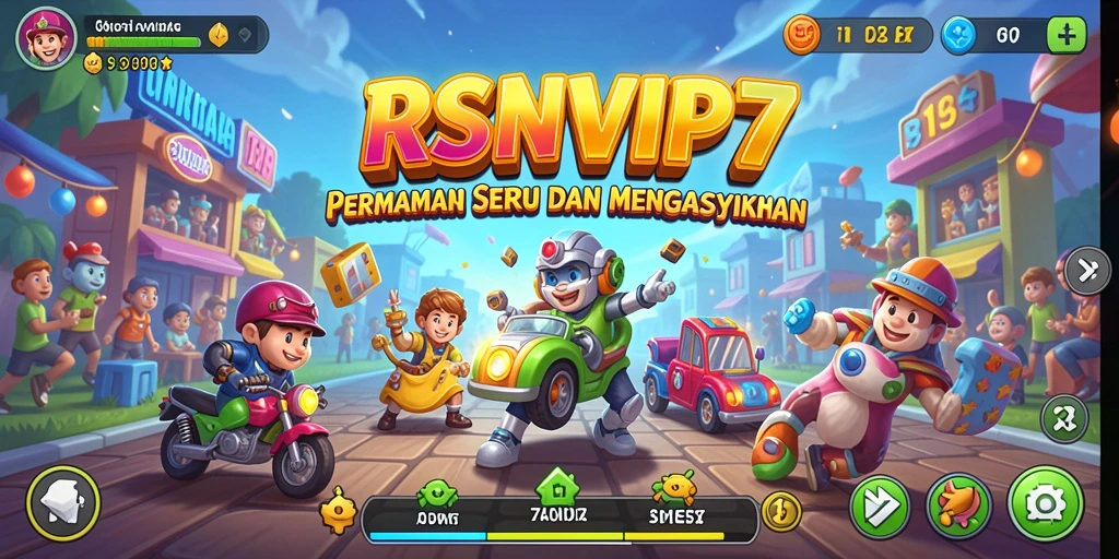 Tampilan screenshot utama RSNVIP7 menampilkan aksi seru dalam gameplay Arcade.