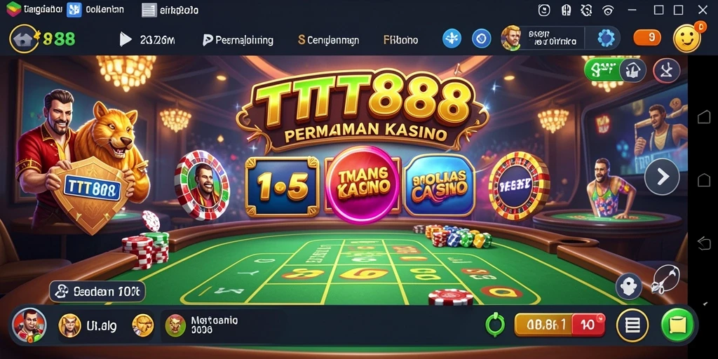 Gameplay seru dalam aplikasi Kasino TTT888 yang memikat.