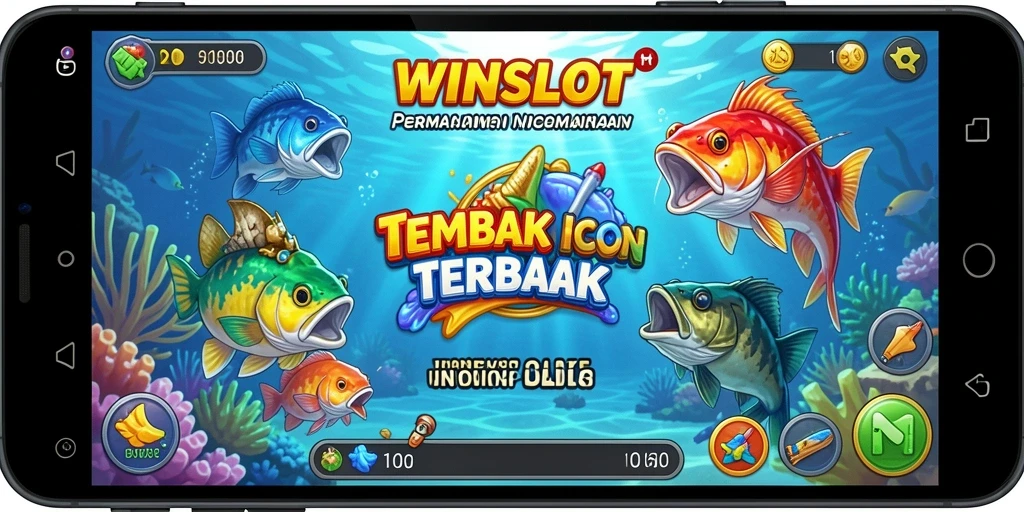 Screenshot gameplay WINSLOT menampilkan aksi menembak ikan yang seru.
