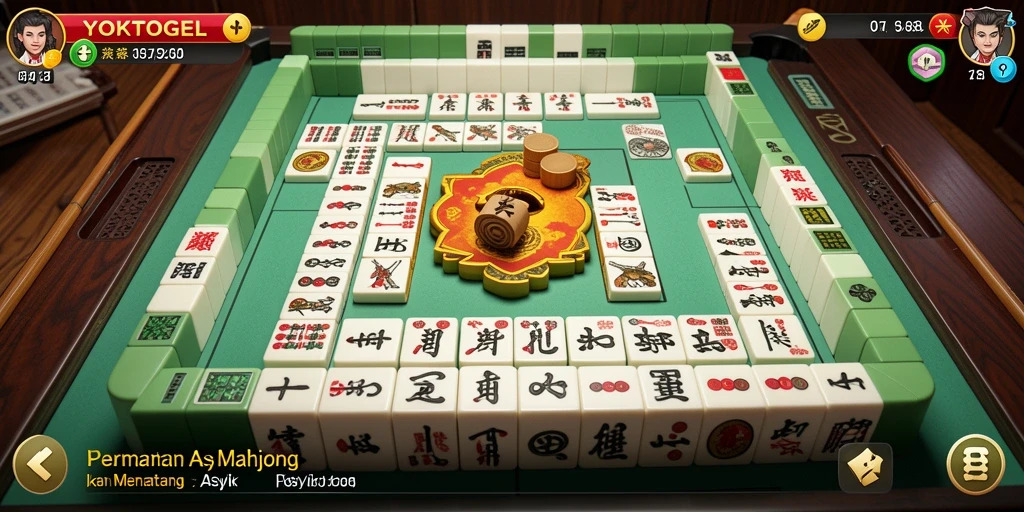 Tampilan gameplay Mahjong yang menarik di YOKTOGEL.